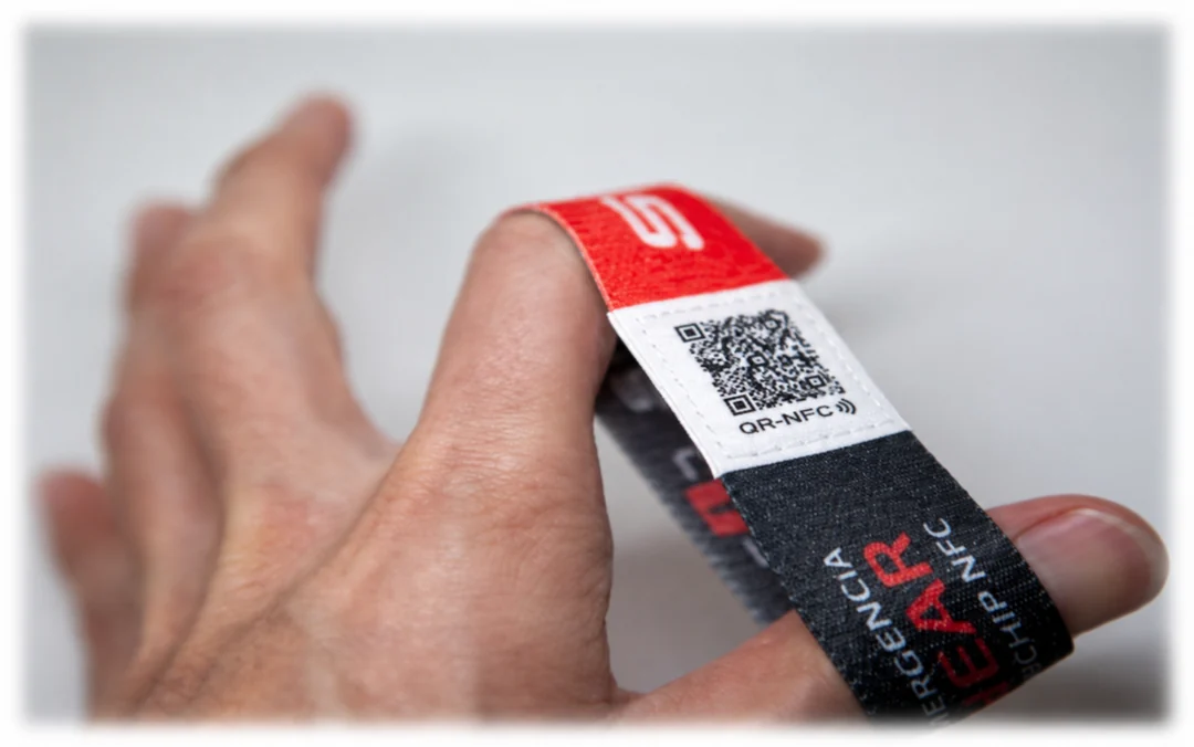 Pulsera elástica Sanitam QR.